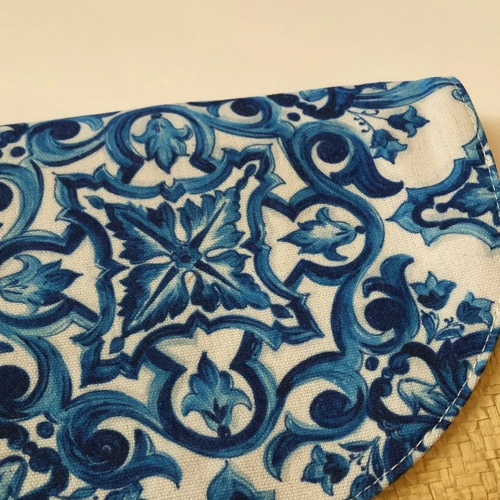Dolce & Gabbana light blue straw clutch purse New - Picture 2 of 10